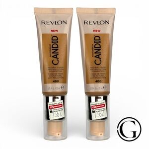 2 PACK Revlon PhotoReady Candid Foundation- 400 Macadamia
